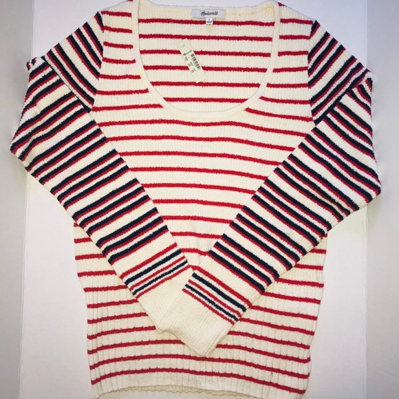 NWT Madewell Pullover Stripe Sweater - Picture 6 of 8